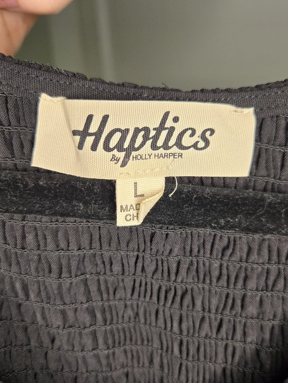 Black Smocked Midi Dress Women's Large Sleeveless Stretch Casual Summer Dress - Picture 10 of 11